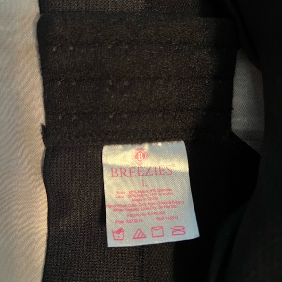 Breezies Black Lace Seamless Intimates Collection Bra Sz L - Picture 11 of 13